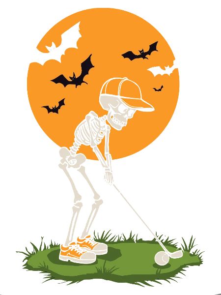 Moonlit Skeleton Golf