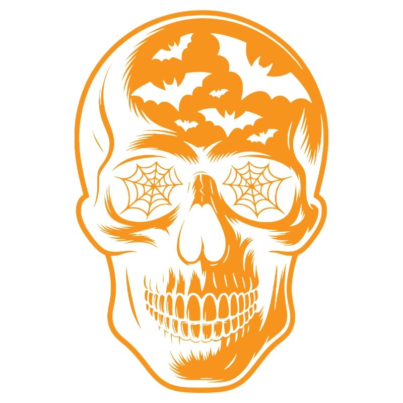Spiderweb Skull Halloween