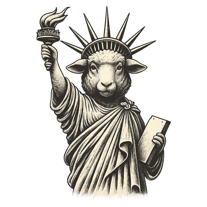 Freiheits-Schaf-Statue