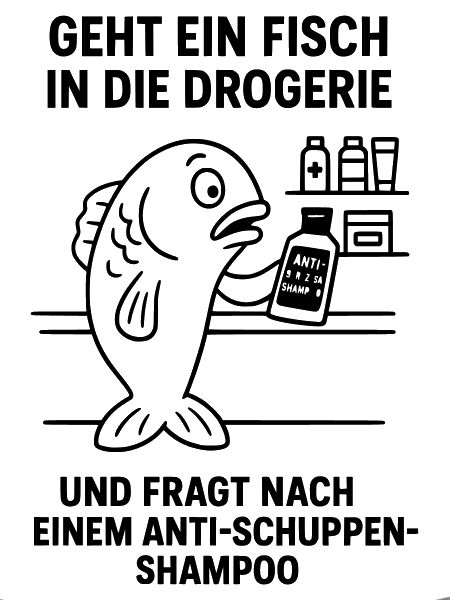 Anti-Dandruff Shampoo Fish Joke