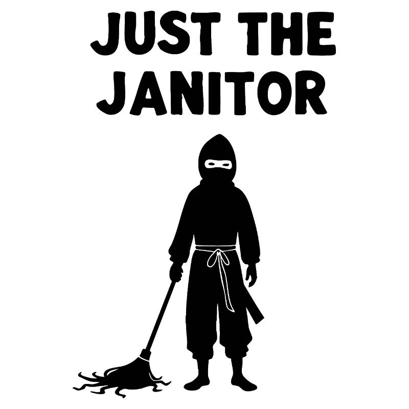Just The Janitor – Ninja Humor Saying