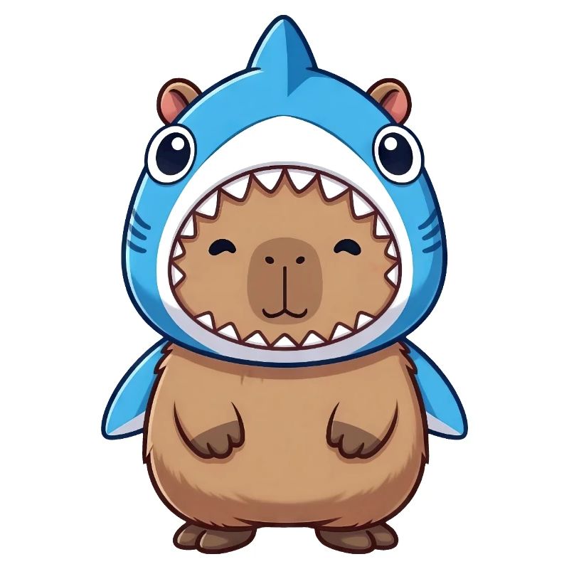 Costume de cochon d’Inde Hamster Capybara mignon Samba