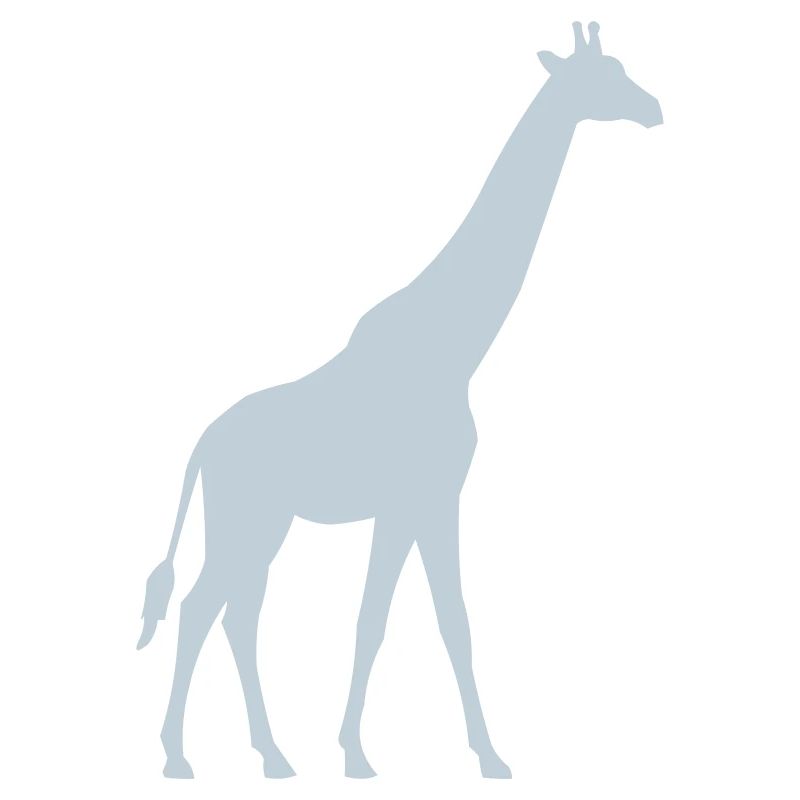 Pastel giraffe silhouette