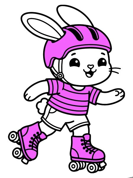 roller skating girl