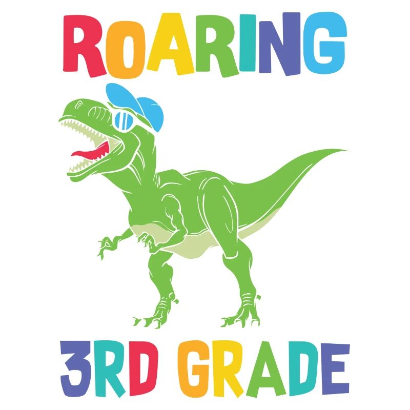 Roaring into the 3rd class Dino Shirt for 3rd class