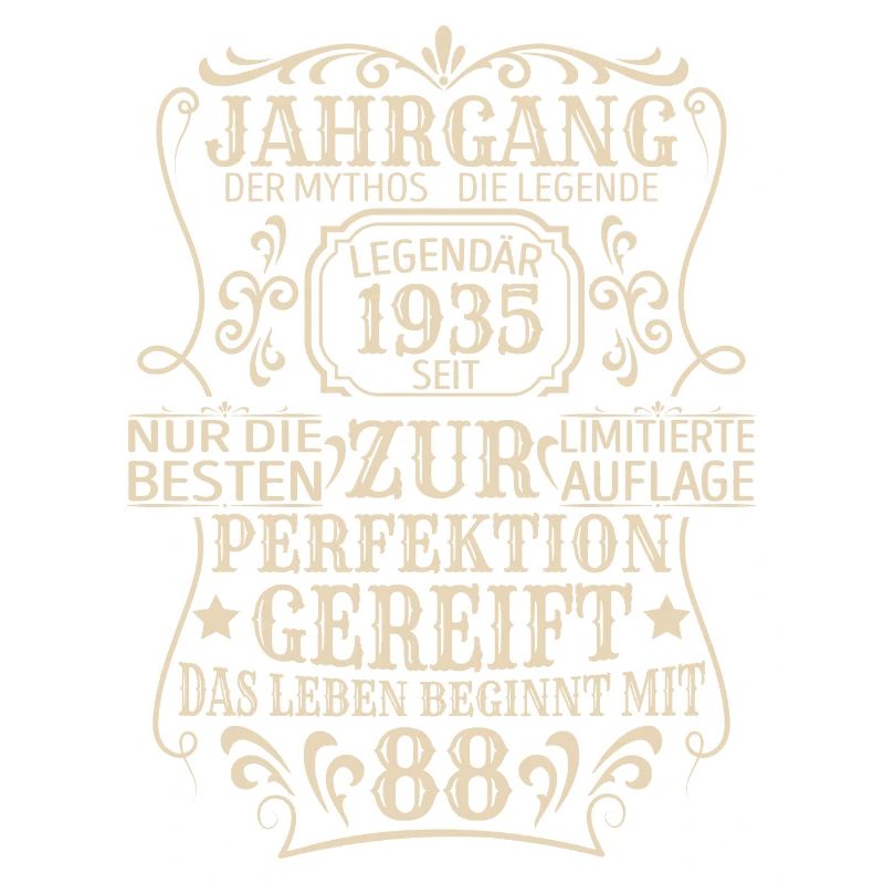Geburtstagsgeschenk Geboren 1935 88 Jahre