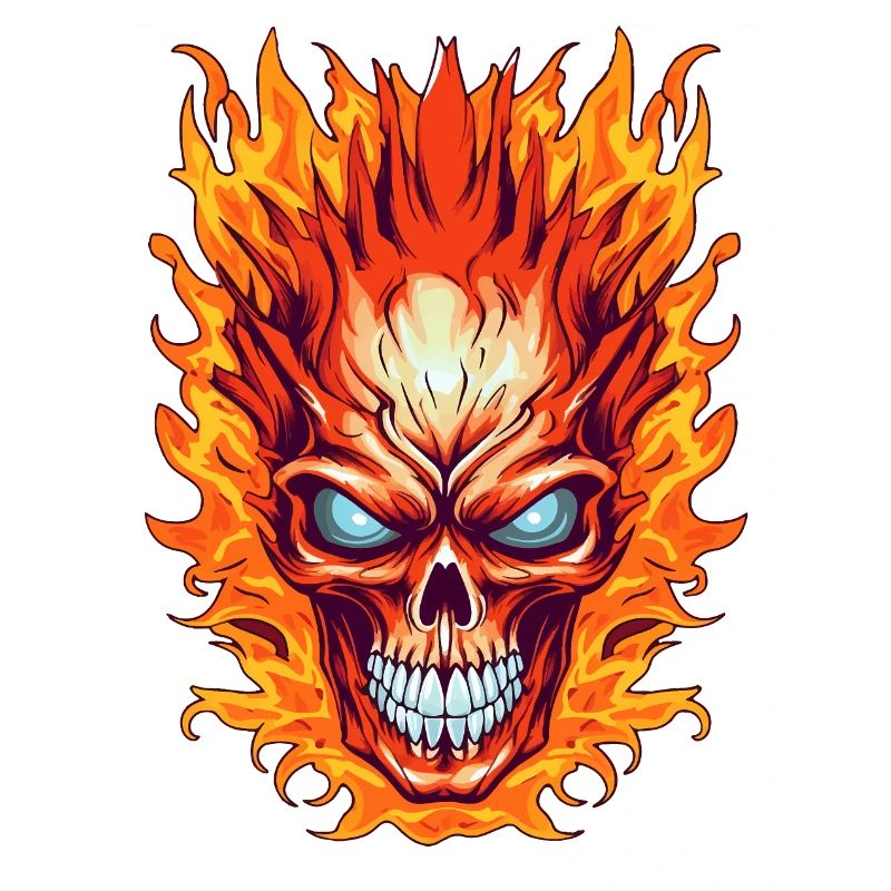 Flame Skull