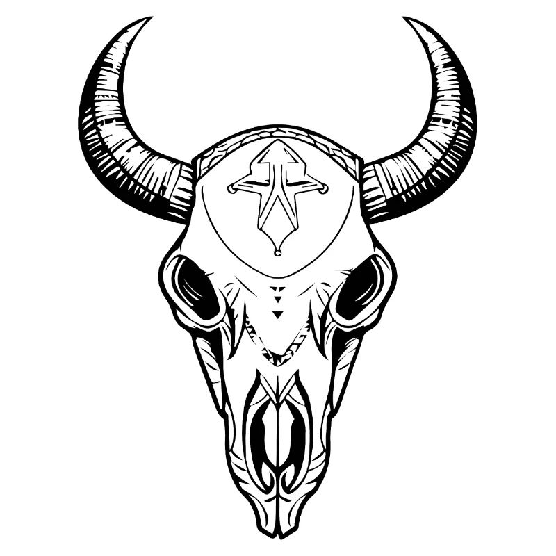 Cow Skull Boho