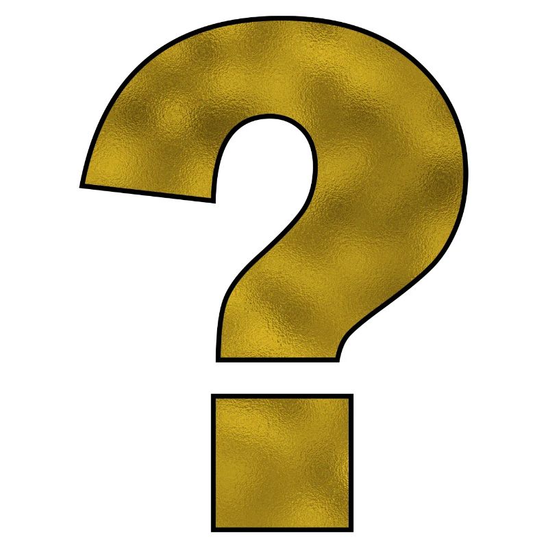 Punctuation Mark Question Mark Gold