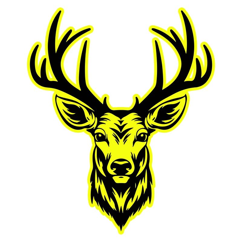 Deer Head Portrait Icon