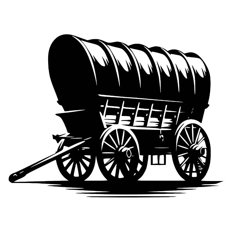 Chariot couvert de calèche