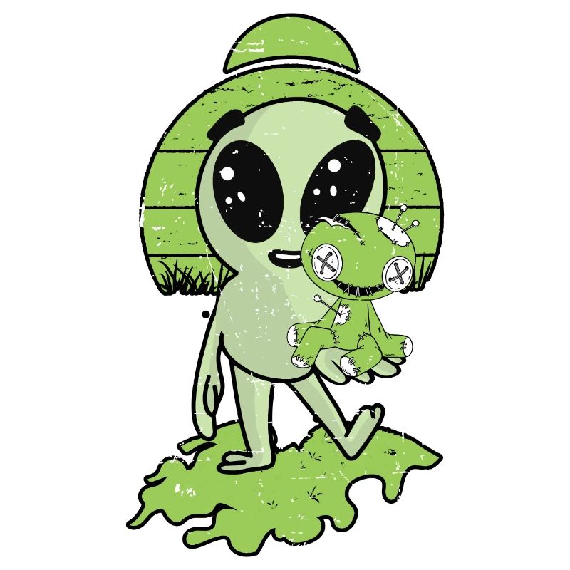 Alien with Voodoo Doll