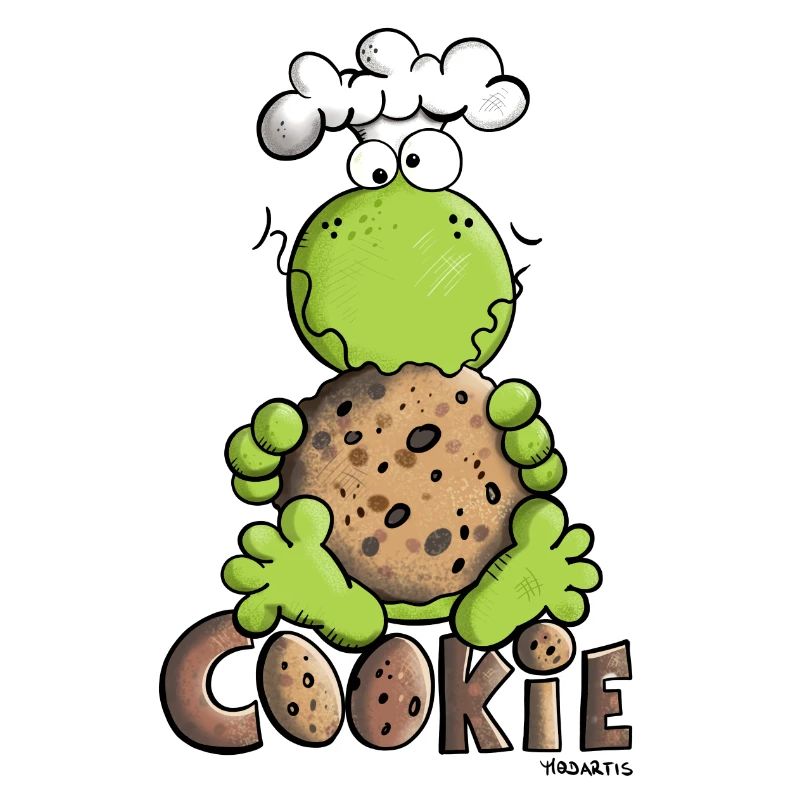 Frosch mit Cookie
