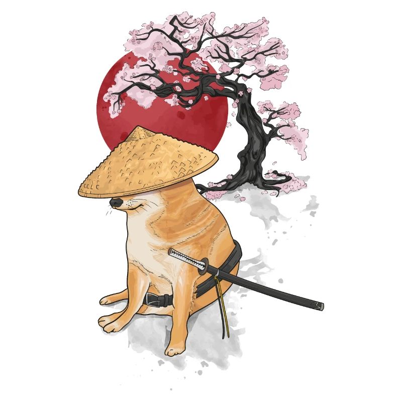 cheems samurai