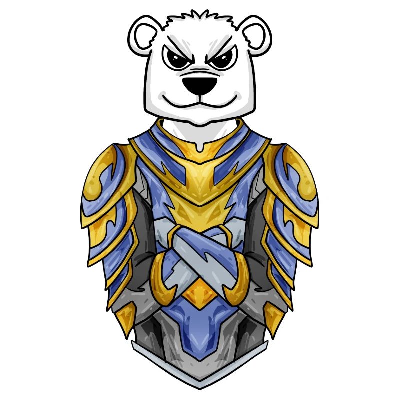 Ritter Eisbär cool Bär Polarbär