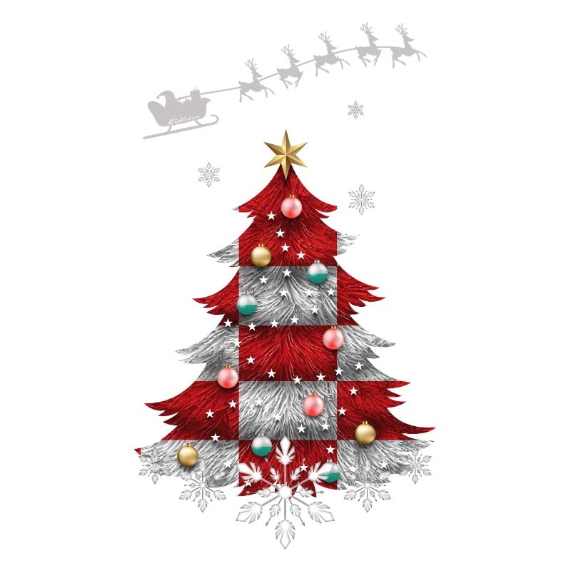 Sapin de Noël avec drapeau de la Croatie