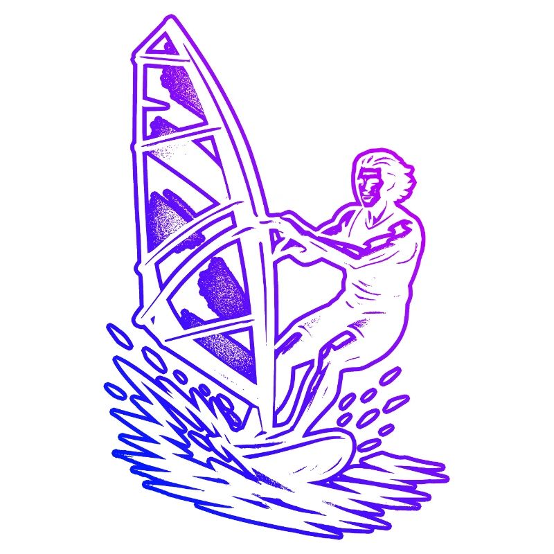 Graphismes de planche à voile pour la planche à voile