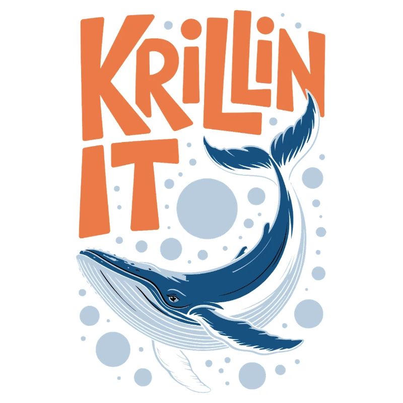 Lustiger Blauwal Krillin It