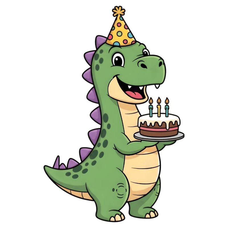 Süßer T-Rex Dinosaurier-Geburtstagsparty T-Rex