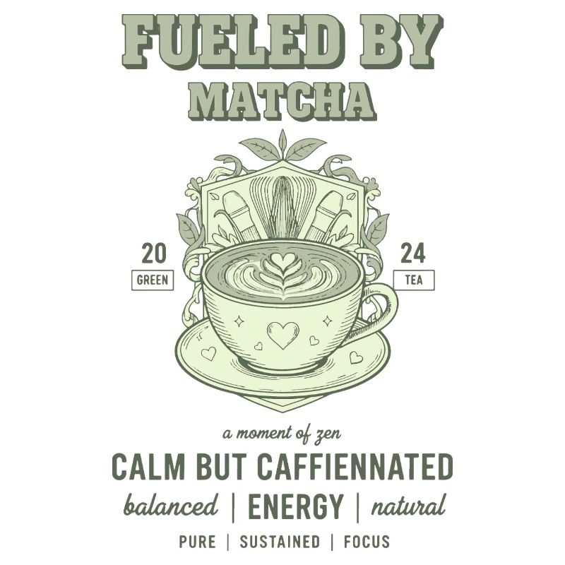 Fueled By Matcha Calm But Caffeinated Green Tea
