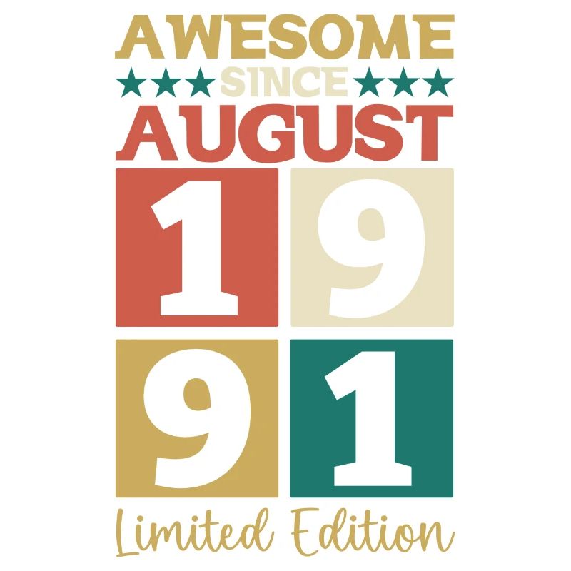 Awesome since August 1991 31. Geburtstag Geschenk