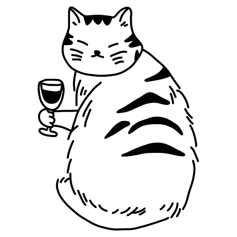 Alcool de vin de chat