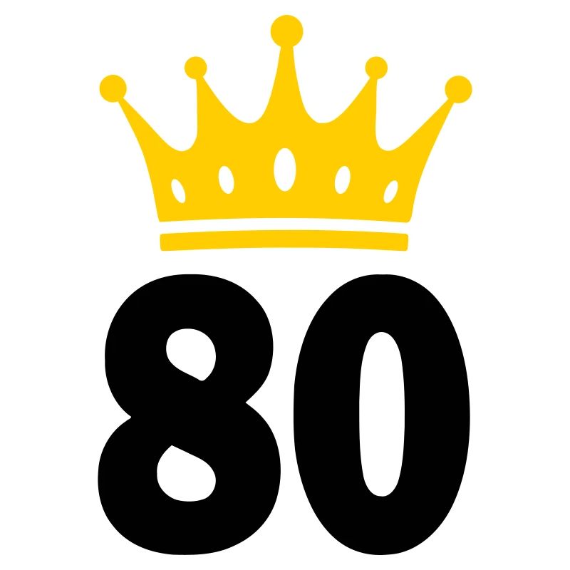 80 Krone 80th birthday 80 years