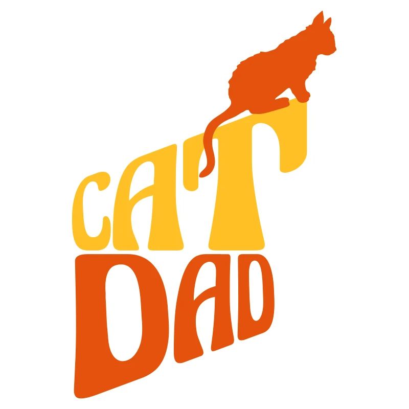 Cat Dad Logo Design