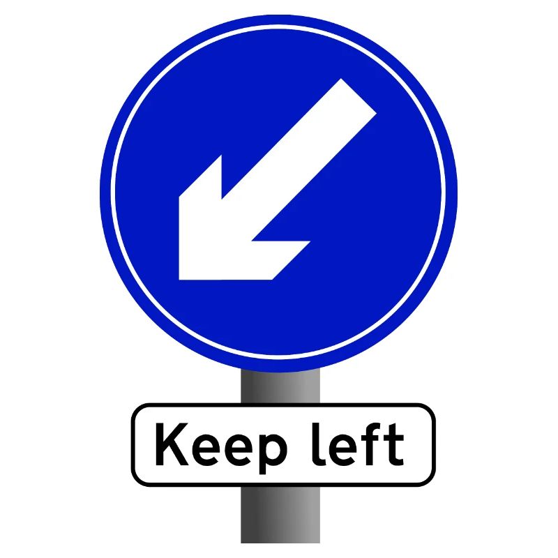 keep left