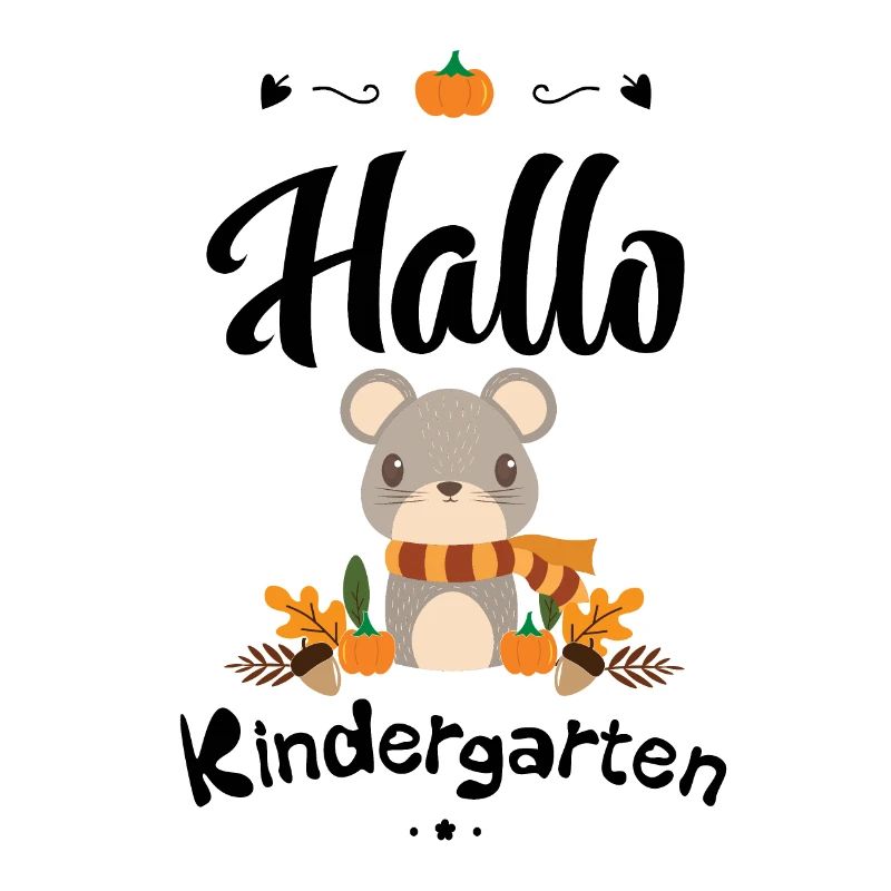 süßes Maus Design mit Herbstmotiven