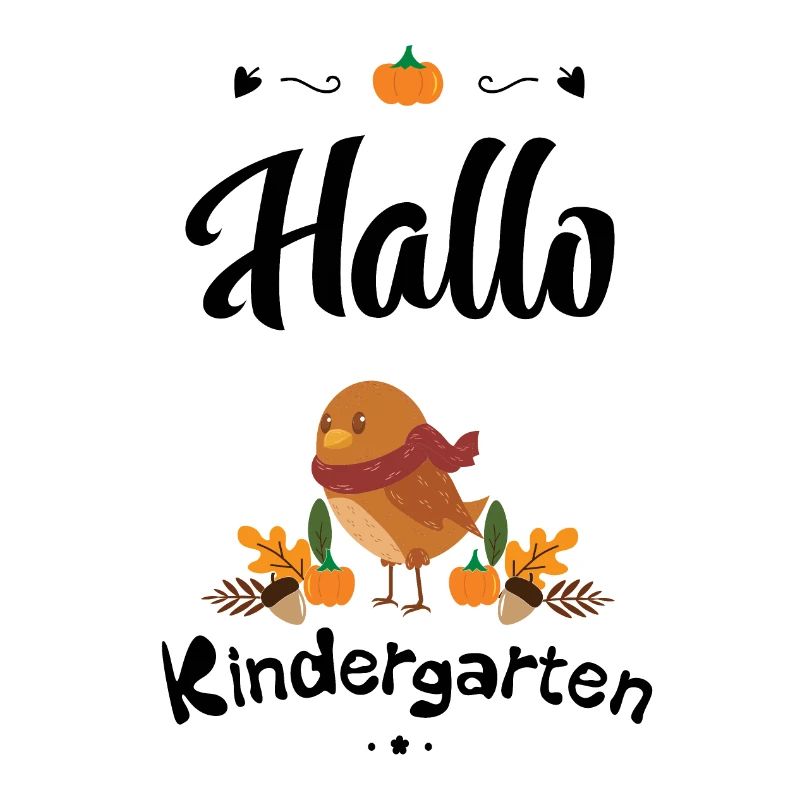 süßes Vogel Design mit Herbstmotiven