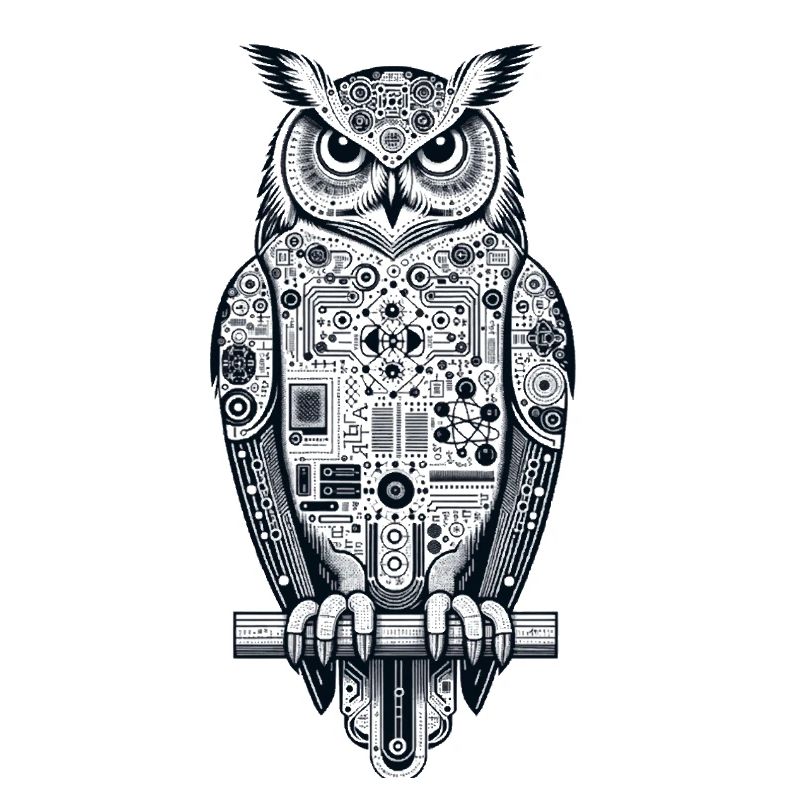 Uhu | Eule | Technischer UHU | Nachteule KI Eule