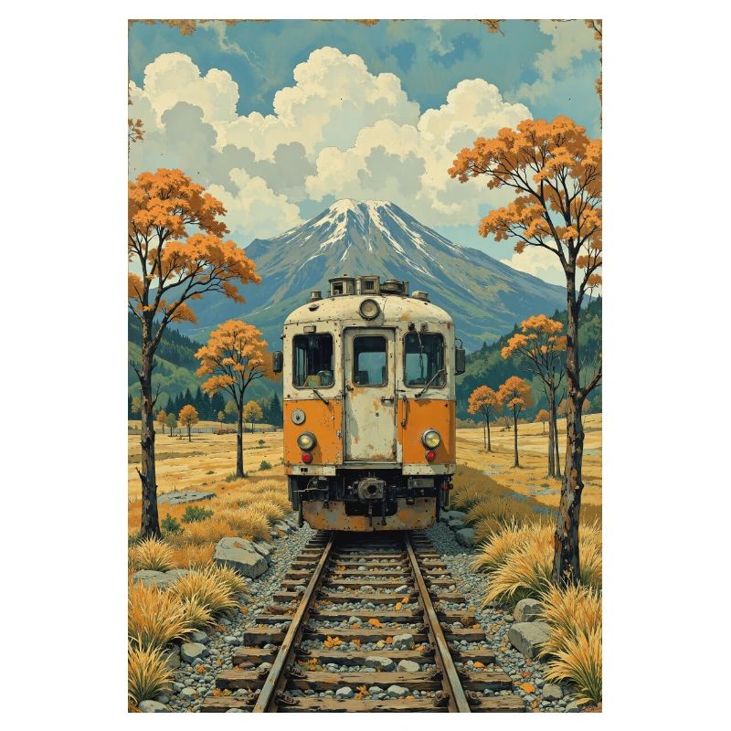 Image de train rétro