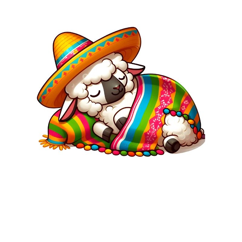 Schlafendes Cinco de Mayo Schaf