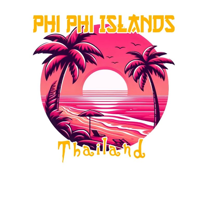 Coucher de soleil sur les îles Phi Phi