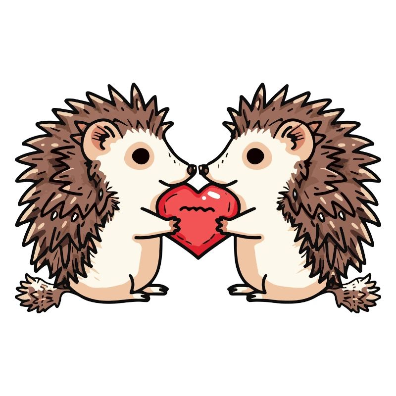 Igel Paar Valentinstag