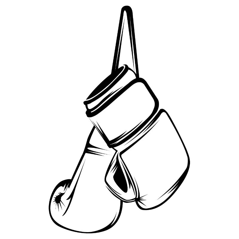 boxe boxeur boxe icône illustration graphique vectoriel