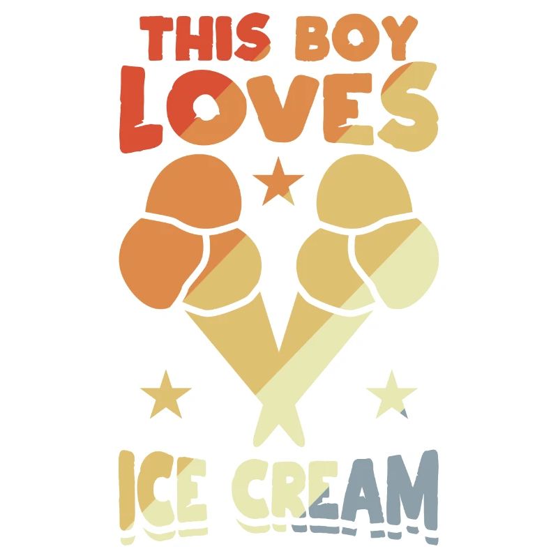 This boy loves ice cream
