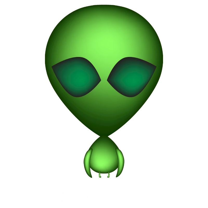 Alien Vert Je suis Extra