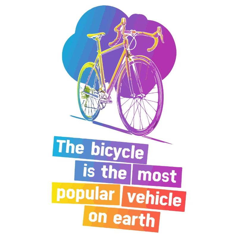 Conception d’illustration de vélo coloré