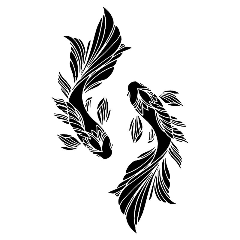 Two black fish
