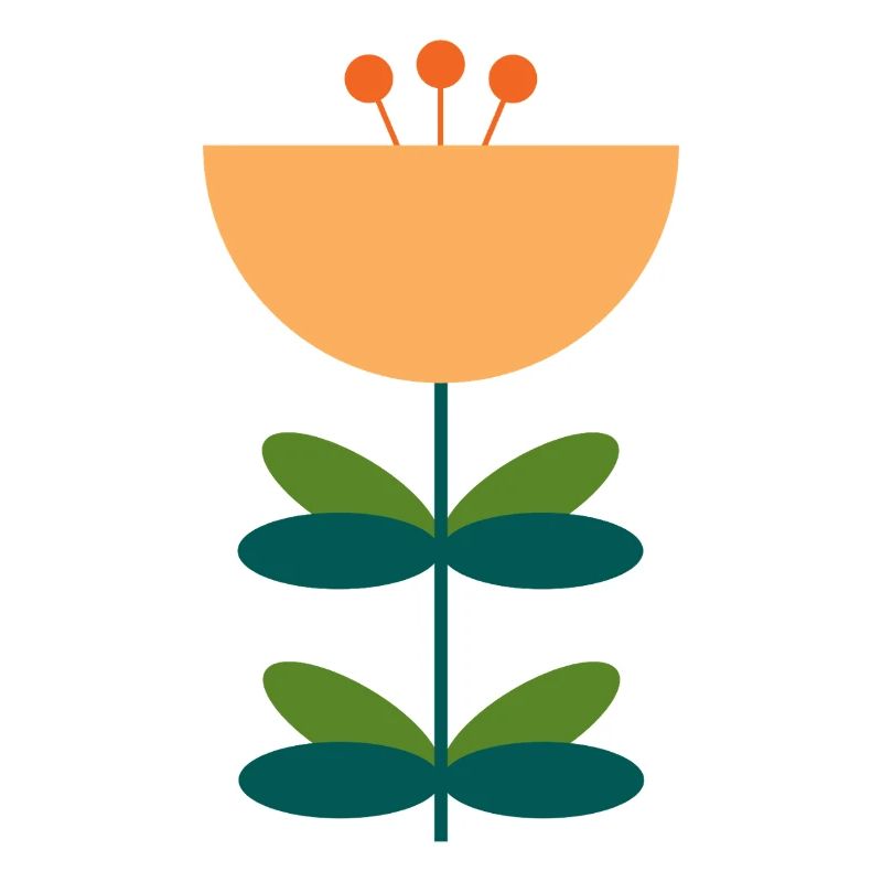 Abstraktes Blüten-Illustrationsdesign