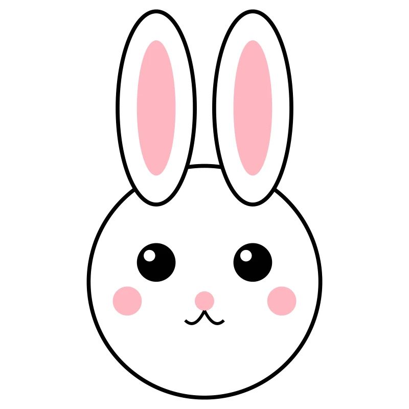 Conception de lapin abstrait coloré