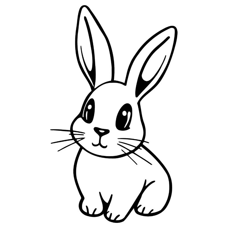 Lapin blanc mignon de Pâques 