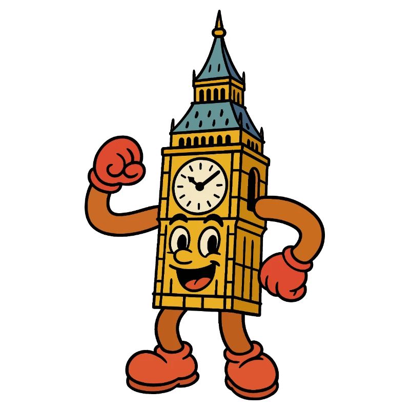 Big talking clock tower