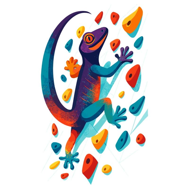 Bouldering Gecko Climbing Animal Climbing Lizard Gift
