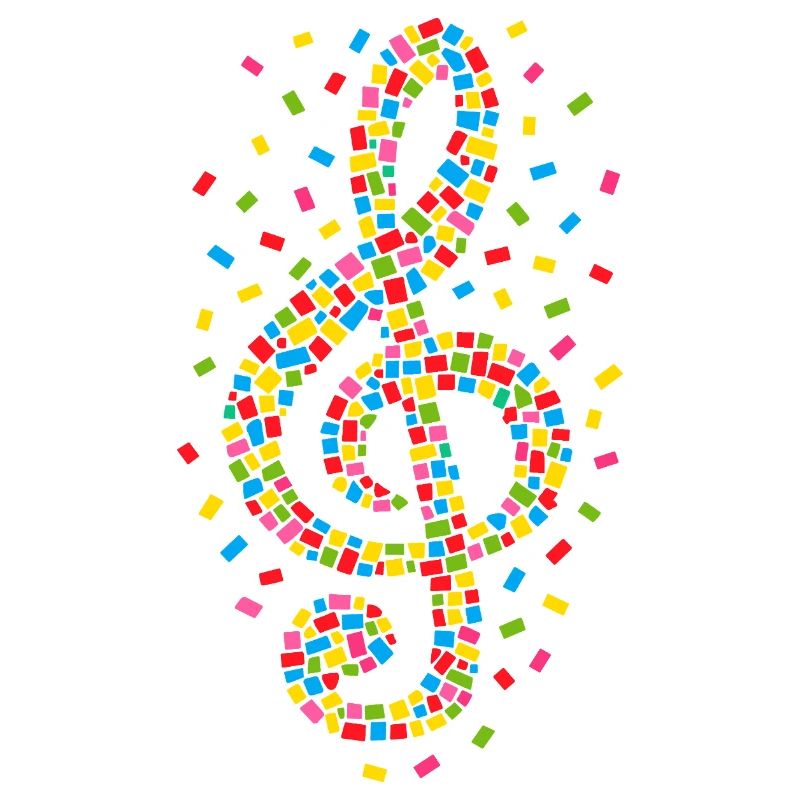 Musique de confettis de carnaval de Clef
