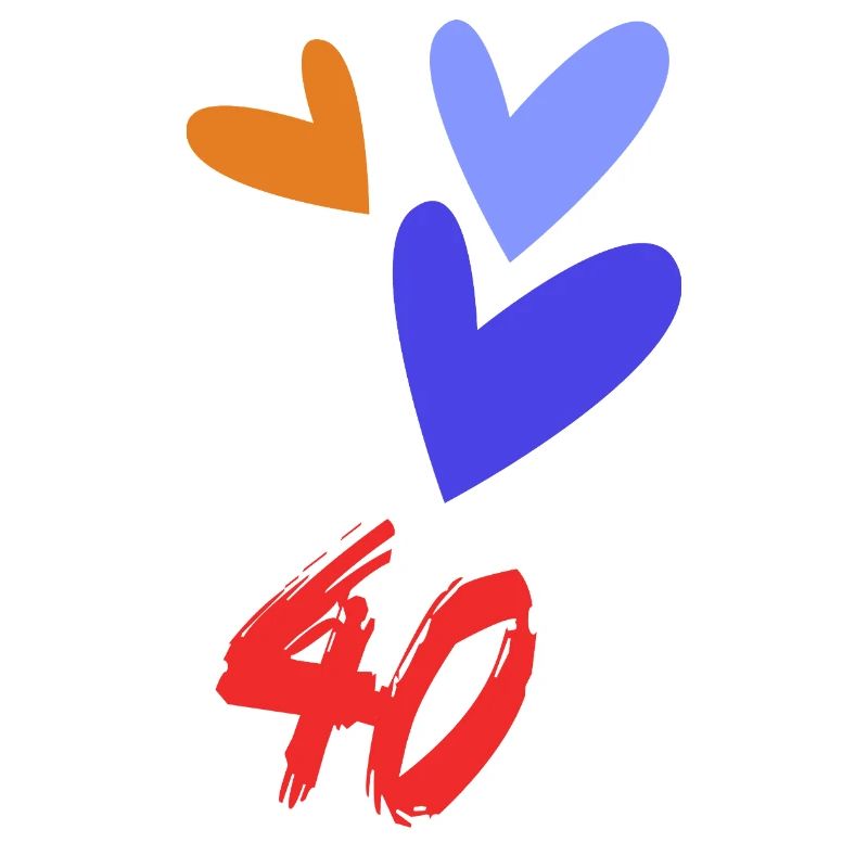 40. 40 ANS. 40e ANNIVERSAIRE. ANNIVERSAIRE 40 ANS.