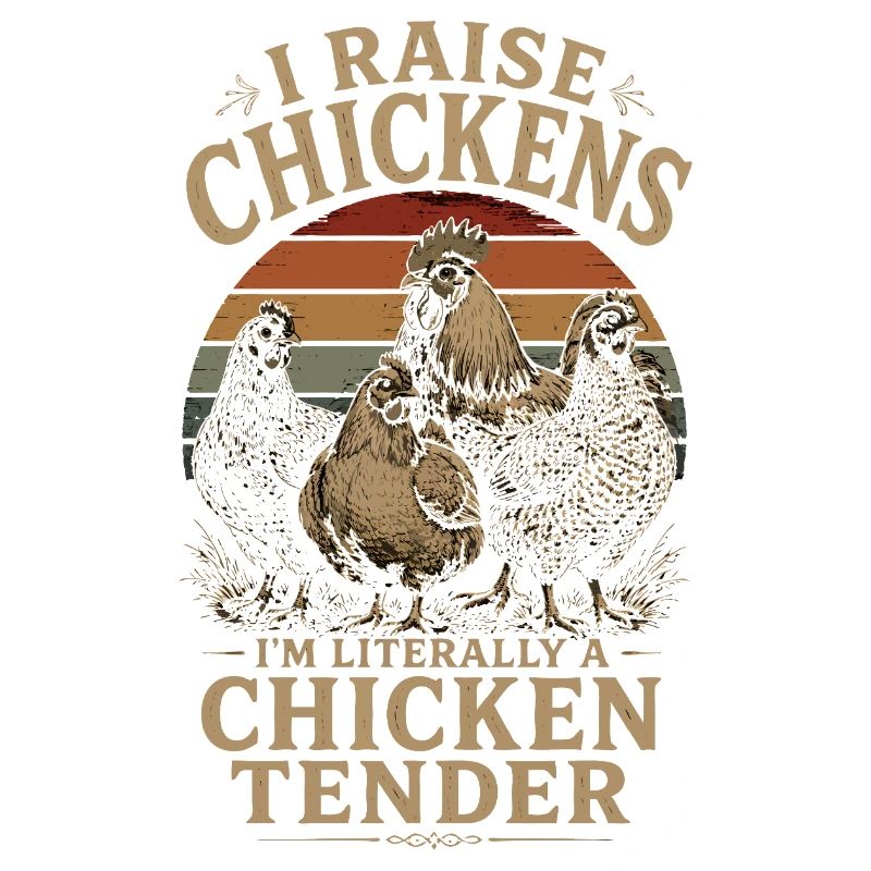 Humor Poules – Ich bin buchstäblich eine Chicken Tender Vin