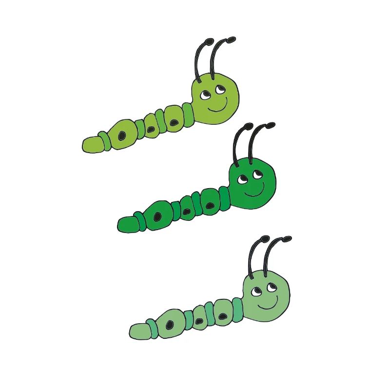 Chenilles en triplé